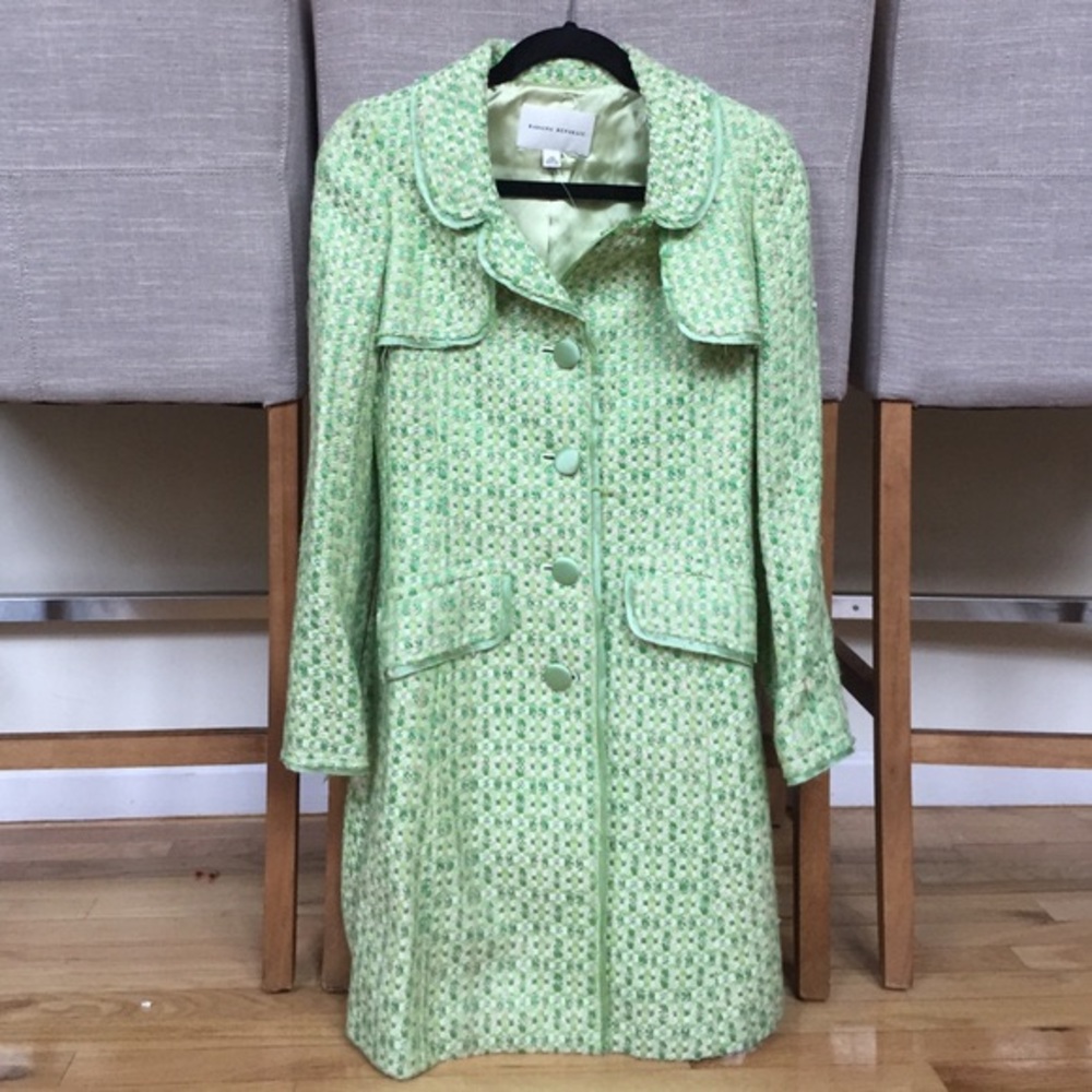 NWT: Banana Republic Mint Green Coat Does not have belt